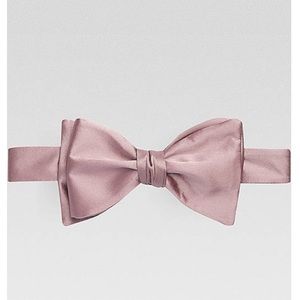 Rose Gold Self Tie Bow Tie